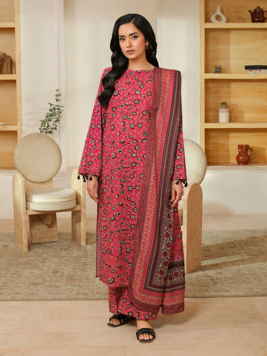 3 Piece Khaddar Suit-Printed (Unstitched)